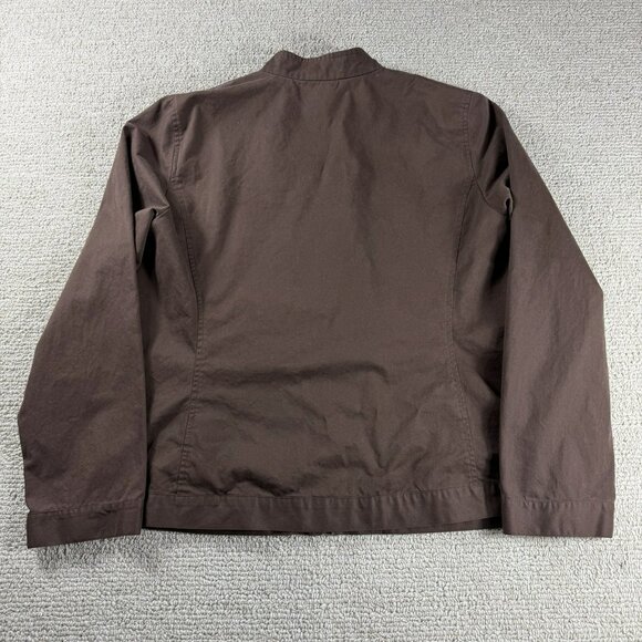Eileen Fisher Cotton Lightweight Full Zip Jacket Brown Women’s Size Large - Picture 6 of 7